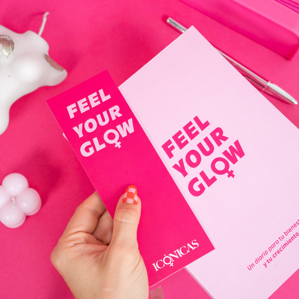 Diario Journal Feel Your Glow Icónicas Glow con marcapáginas