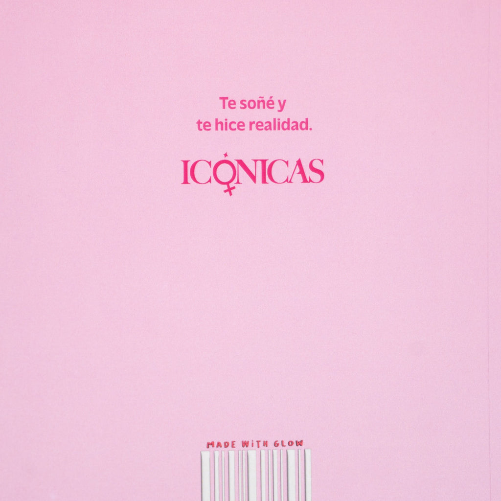 Detalle de la trasera del Diario Journal Feel Your Glow Icónicas Glow