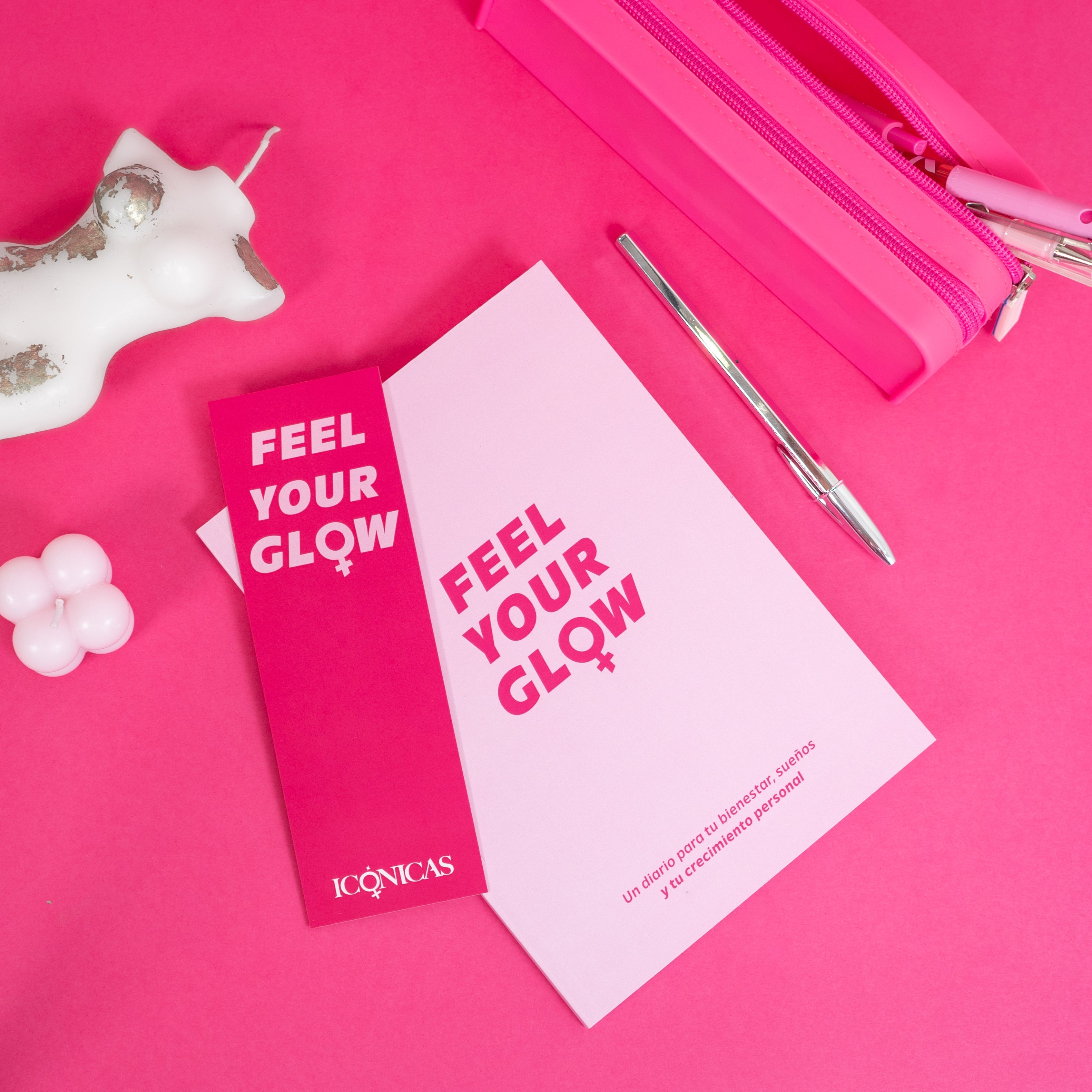 Imagen del Diario Journal Feel Your Glow Icónicas Glow y marcapáginas a juego